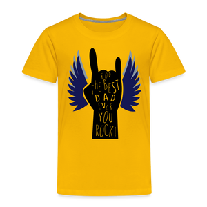 Unisex Premium Father's Day Print T Shirt - sun yellow