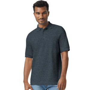Men's Gildan Unisex 50/50 Jersey Polo - deep heather