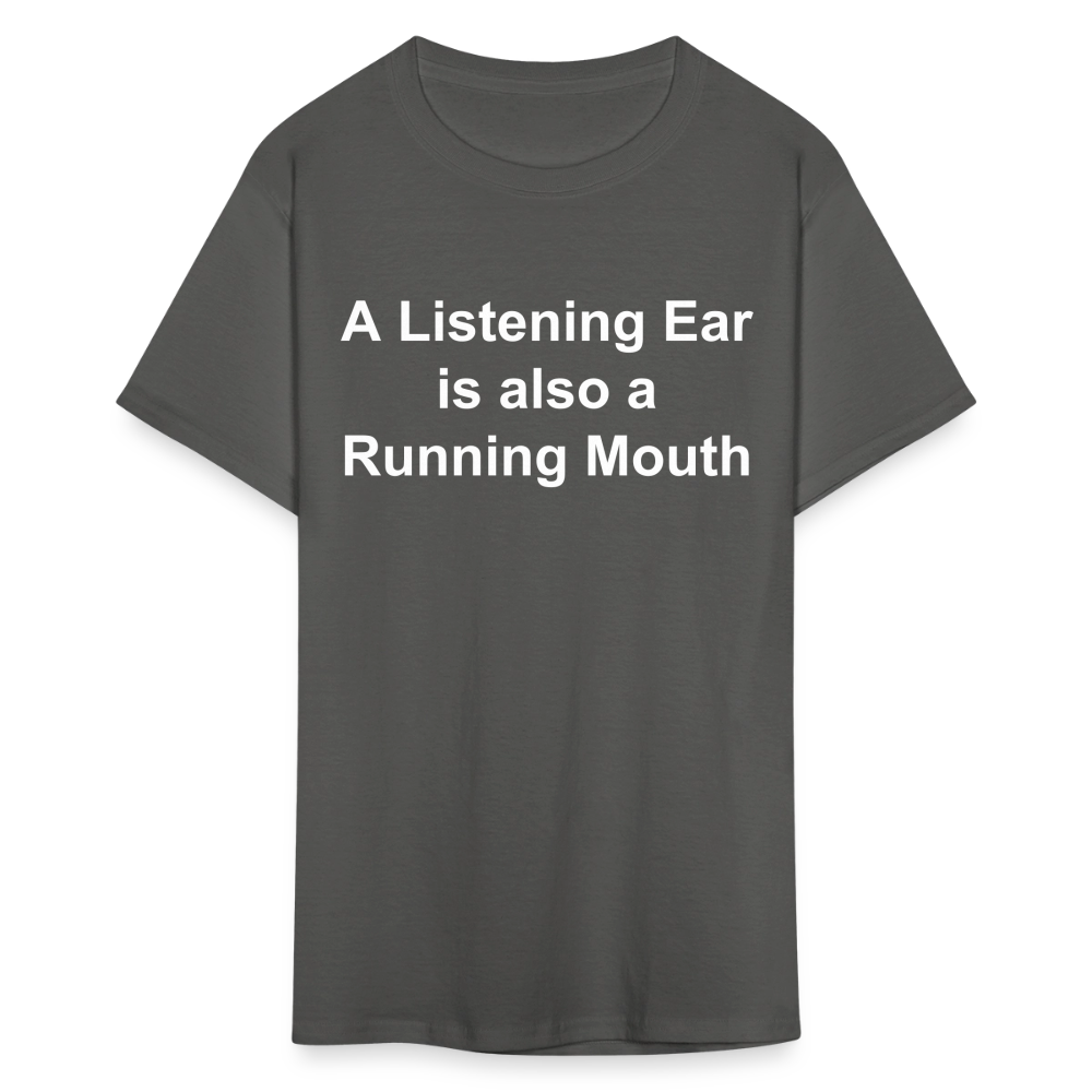 Unisex Classic Custom Running Mouth T Shirt - charcoal