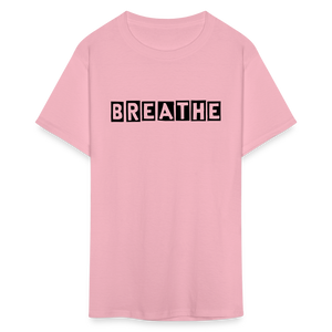 Unisex Breathe Print T Shirt - pink