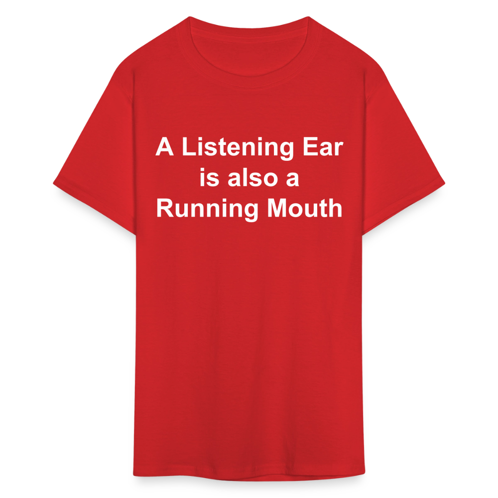 Unisex Classic Custom Running Mouth T Shirt - red