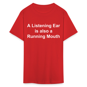 Unisex Classic Custom Running Mouth T Shirt - red