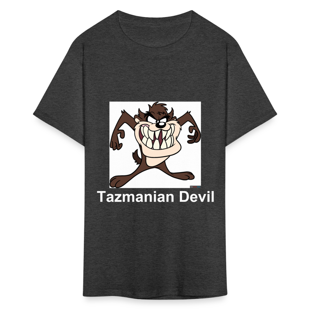 Unisex Tazmanian Devil Classic Print T Shirt - heather black