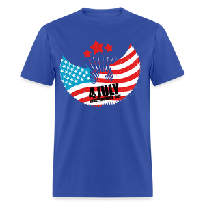 Unisex 4th Of July Print T Shirt - royal blue