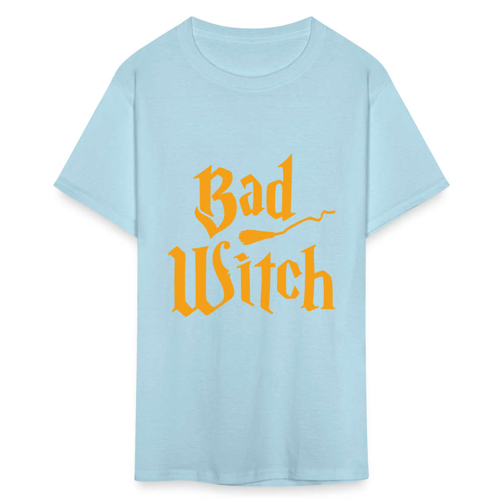 Women's Classic Halloween Print T Shirt - powder blue