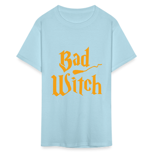 Women's Classic Halloween Print T Shirt - powder blue