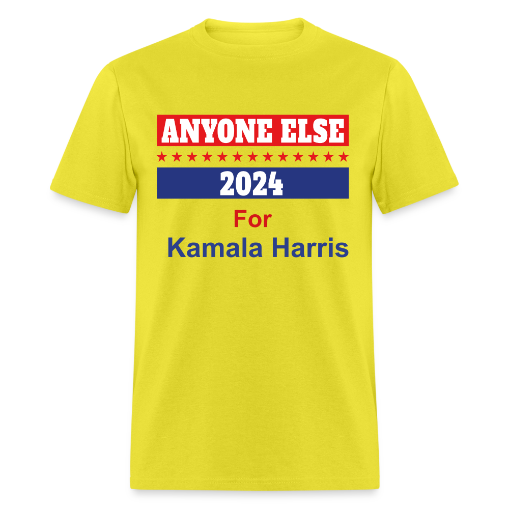 Unisex Classic Vote 2024 Print T Shirt - yellow