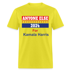 Unisex Classic Vote 2024 Print T Shirt - yellow