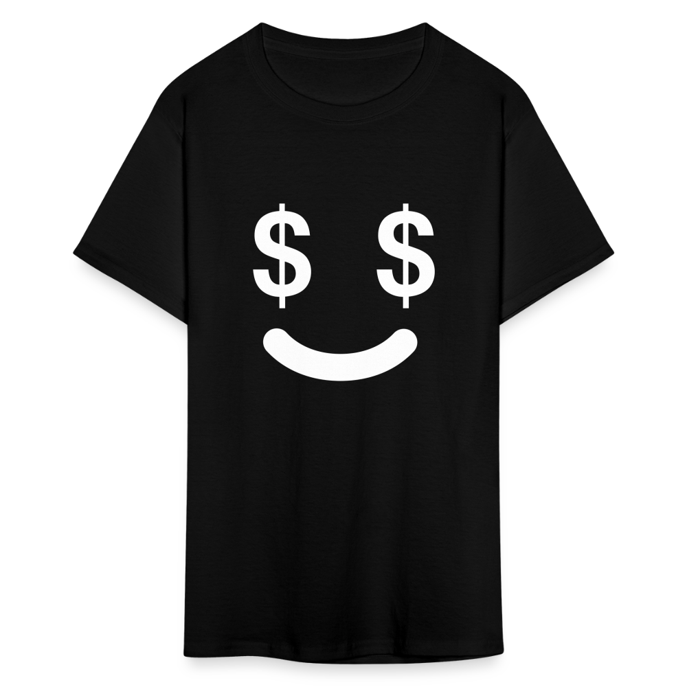 Unisex  Money Face Print T Shirt - black