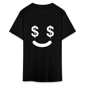 Unisex  Money Face Print T Shirt - black