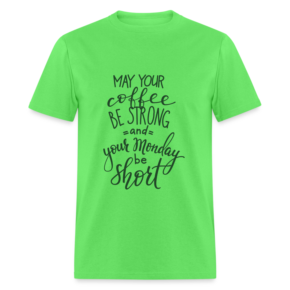 Unisex Adult Coffee Strong Print T Shirt - kiwi