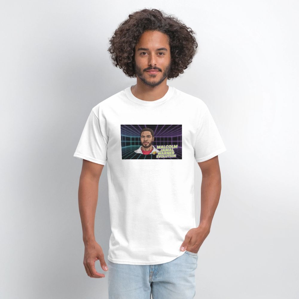 Unisex Classic Malcolm Jamal Warner T Shirt - white