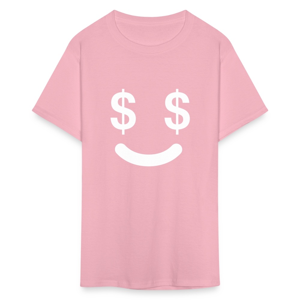 Unisex  Money Face Print T Shirt - pink