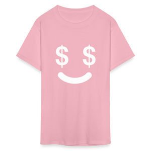 Unisex  Money Face Print T Shirt - pink