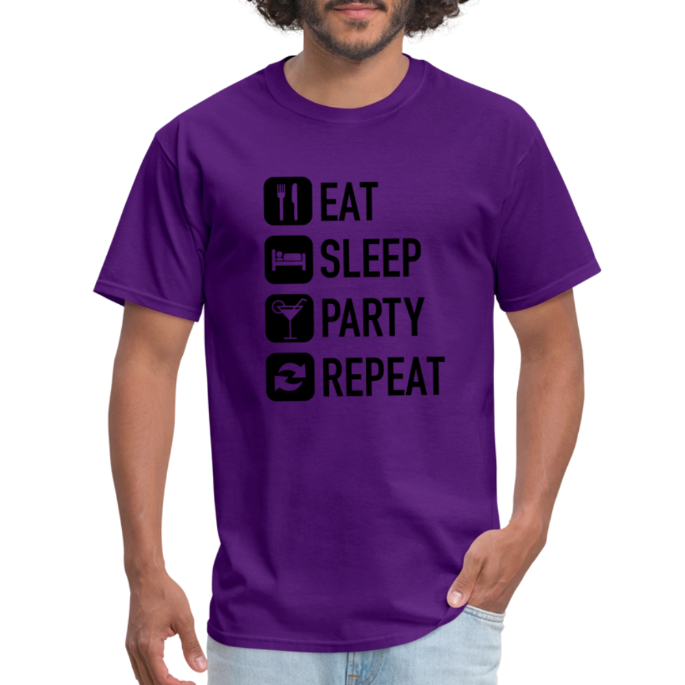Unisex Classic Custom Party Repeat T Shirt - purple