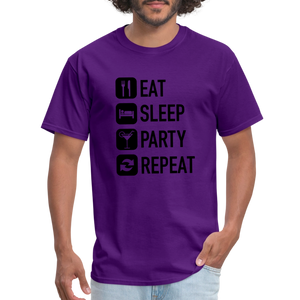 Unisex Classic Custom Party Repeat T Shirt - purple
