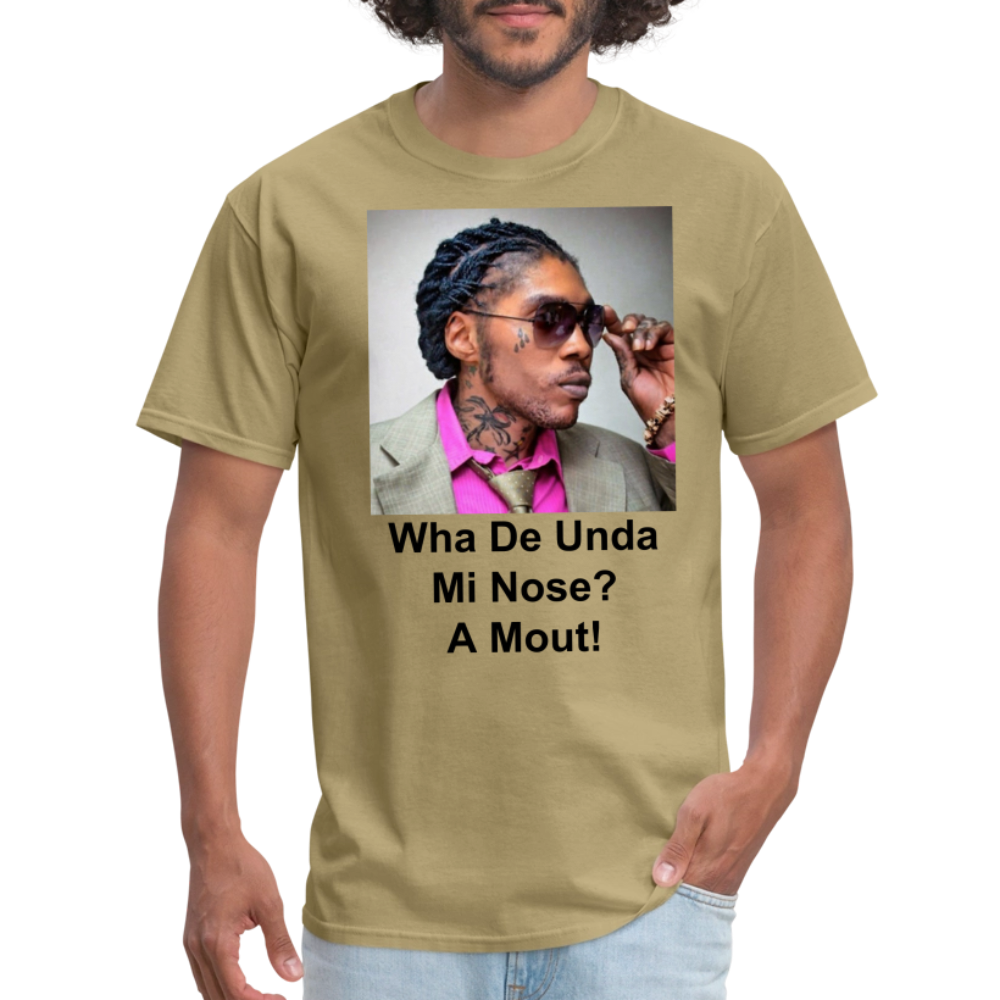 Unisex Classic Vybz Kartel Custom T Shirt - khaki