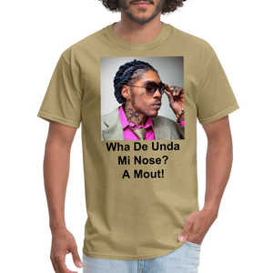 Unisex Classic Vybz Kartel Custom T Shirt - khaki