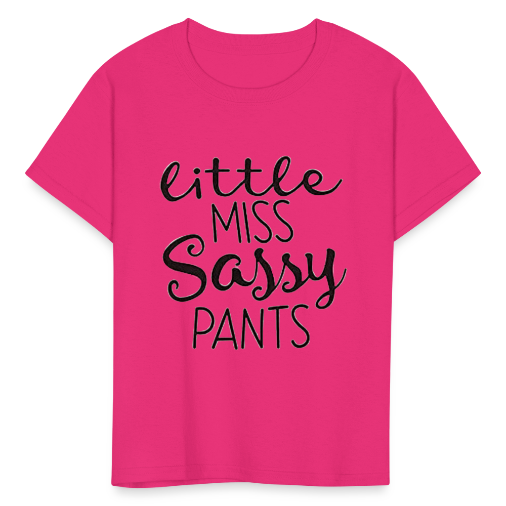 Kids and Babies Miss Sassy Pants Print T Shirt - fuchsia