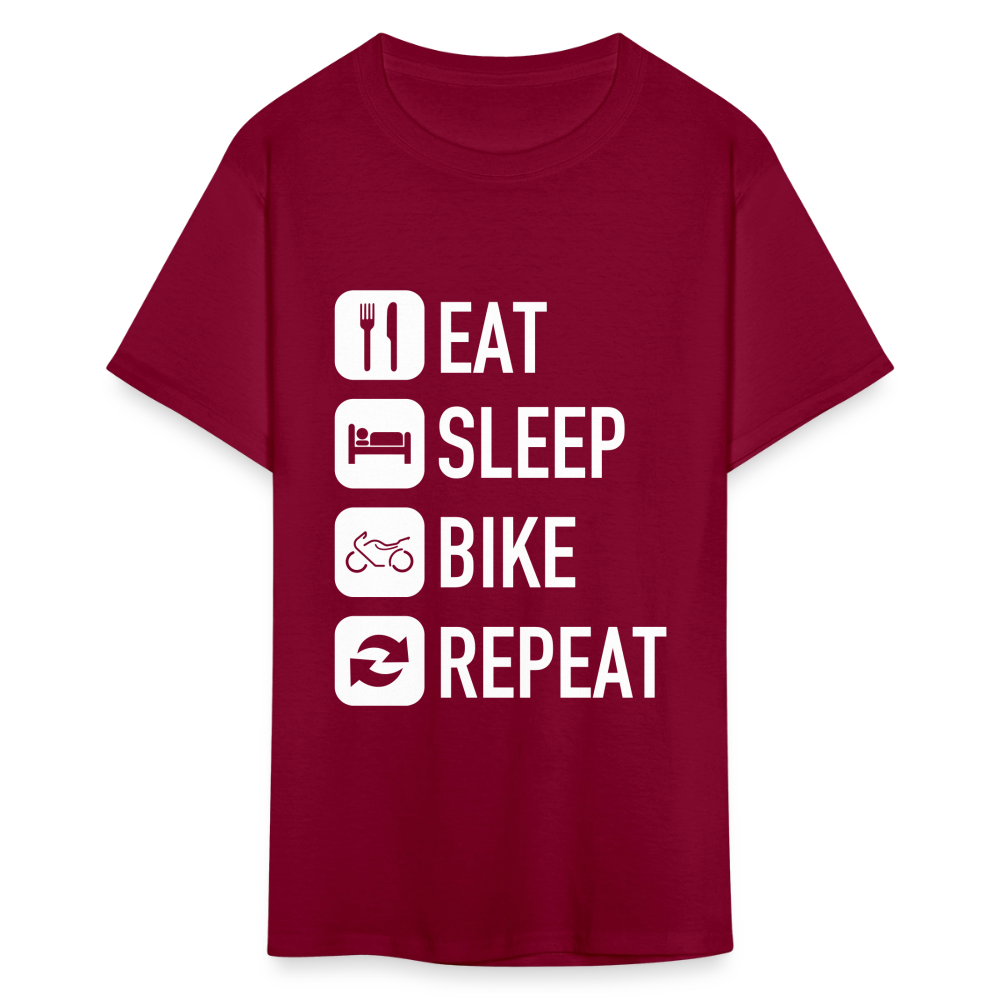 Unisex Classic Custom Sleep Repeat T Shirt - burgundy