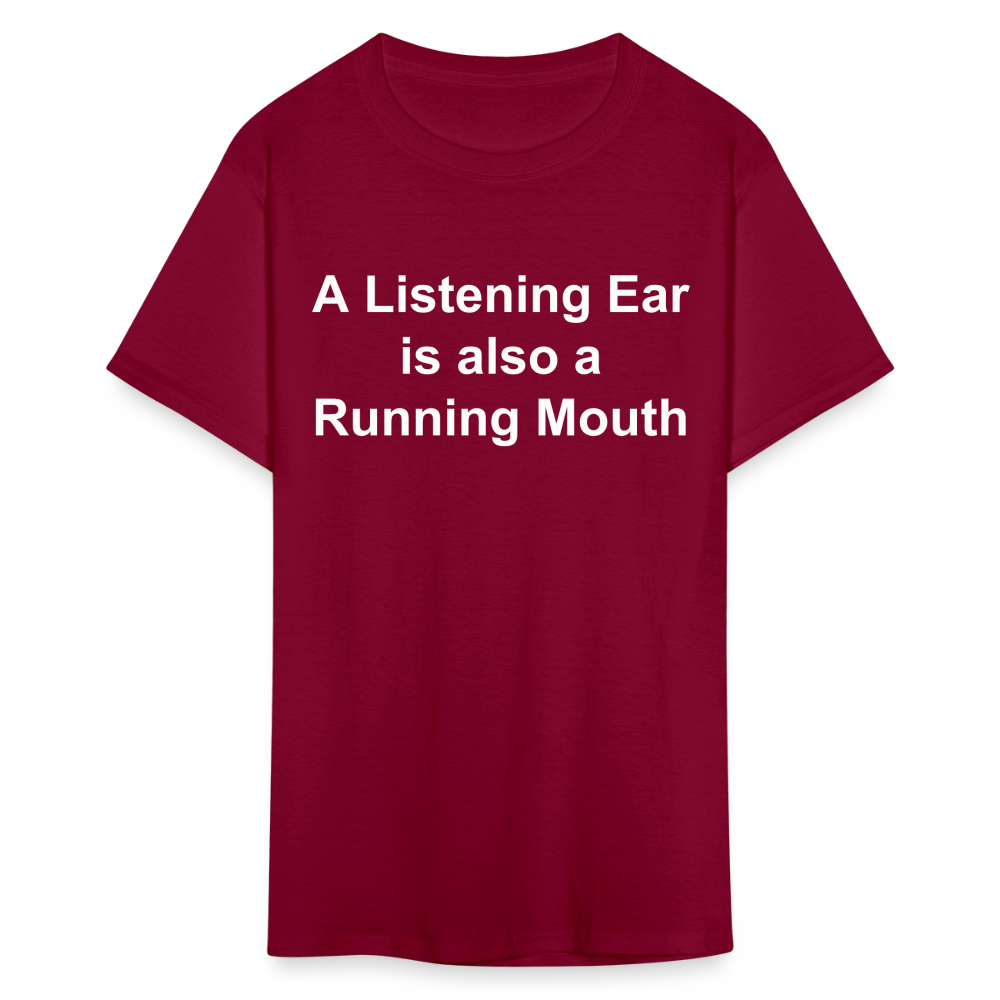 Unisex Classic Custom Running Mouth T Shirt - burgundy