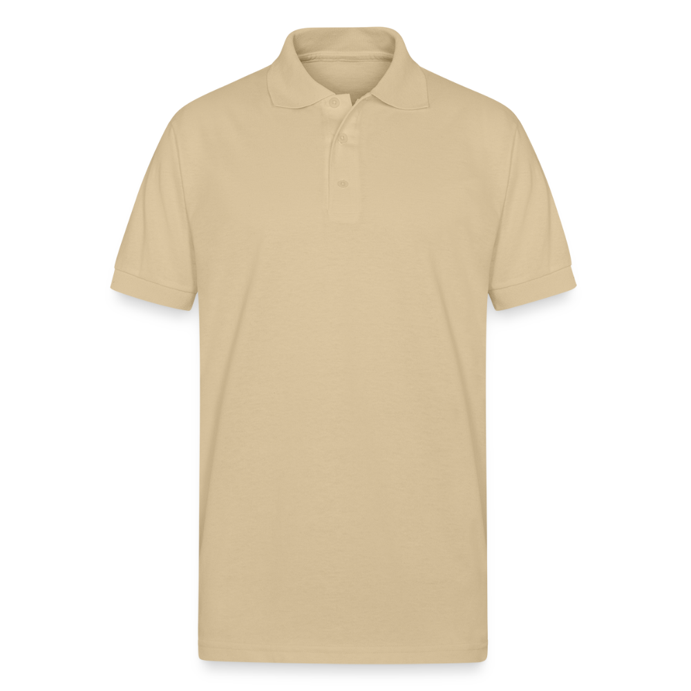Men's Gildan Unisex 50/50 Jersey Polo - Sand