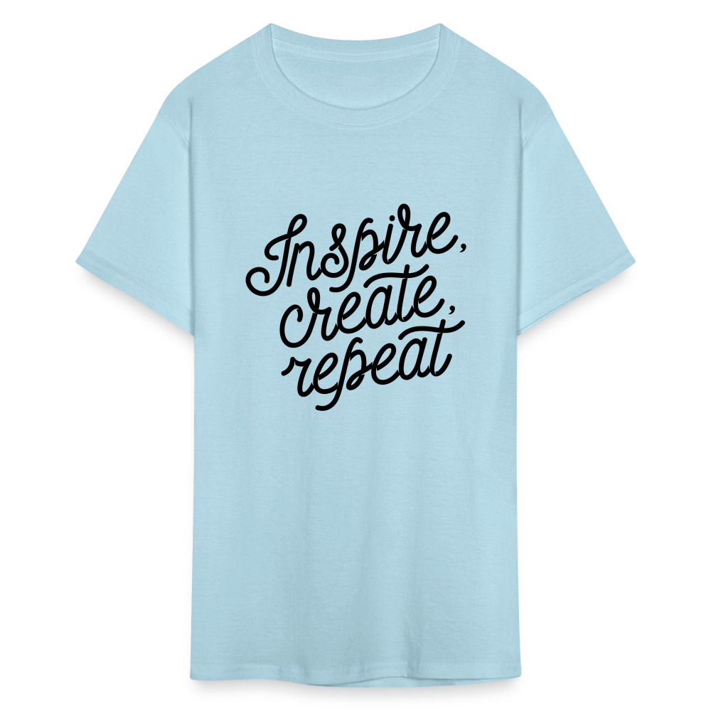 Unisex Classic Inspire Print T Shirt - powder blue