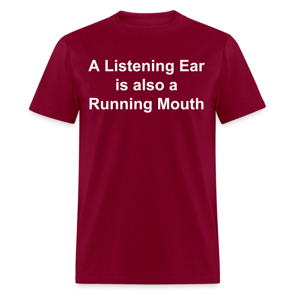 Unisex Classic Custom Running Mouth T Shirt - burgundy