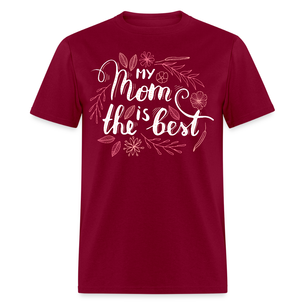 Women's Classic Custom Mother's T Shirt - burgundy