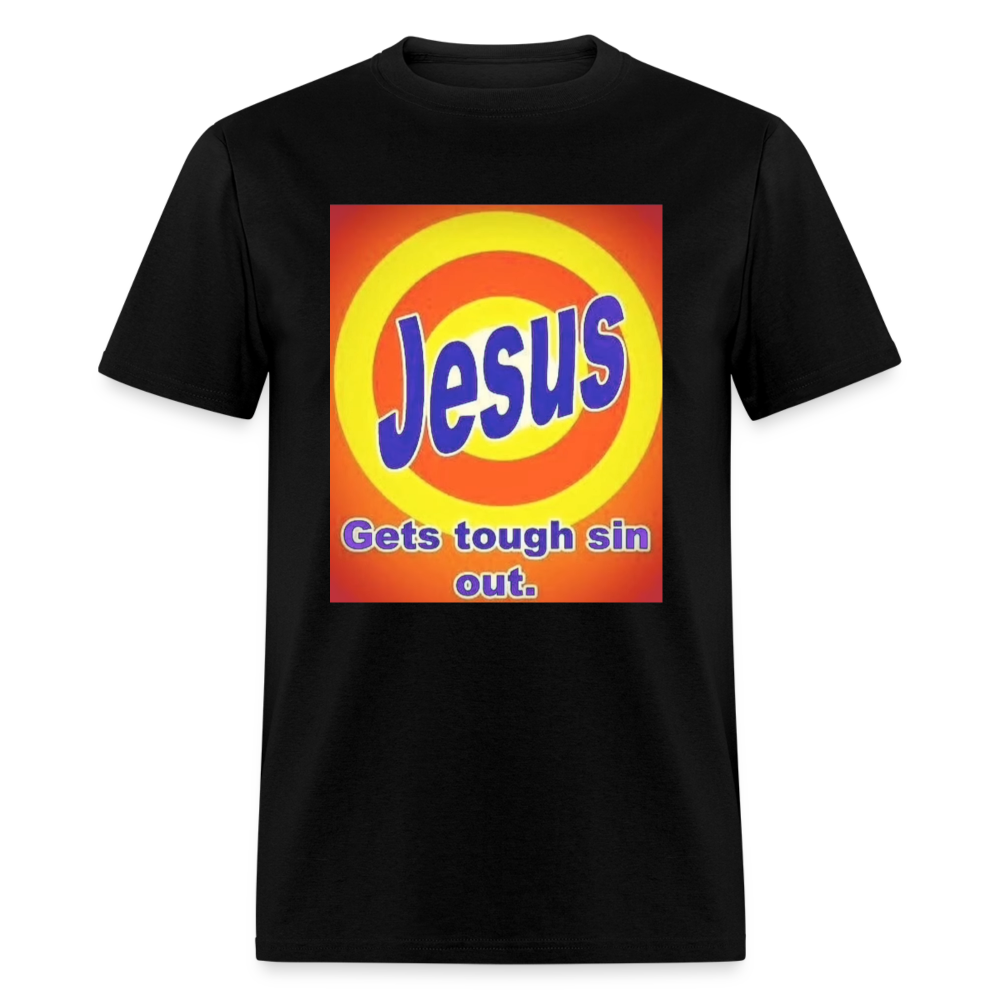 Unisex Classic Jesus Print T Shirt - black