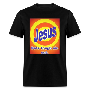 Unisex Classic Jesus Print T Shirt - black