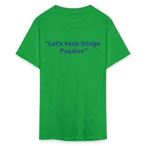 Unisex Classic  Custom Positive T Shirt - bright green