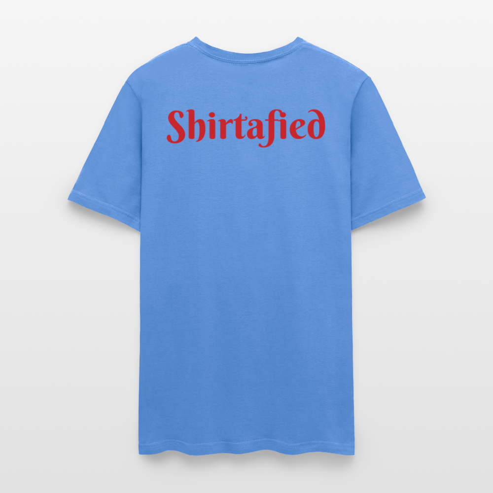 Unisex Shirtafied Print Gildan T Shirt - carolina blue