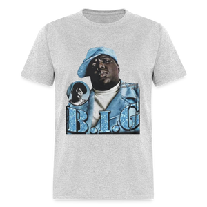 Unisex Classic Biggie Print T Shirt - heather gray