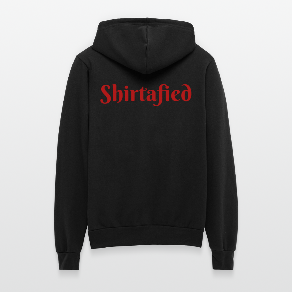 Unisex Bella & Canvas  Full Zip Hoodie - black