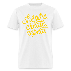 Unisex Custom Create Repeat T Shirt - white