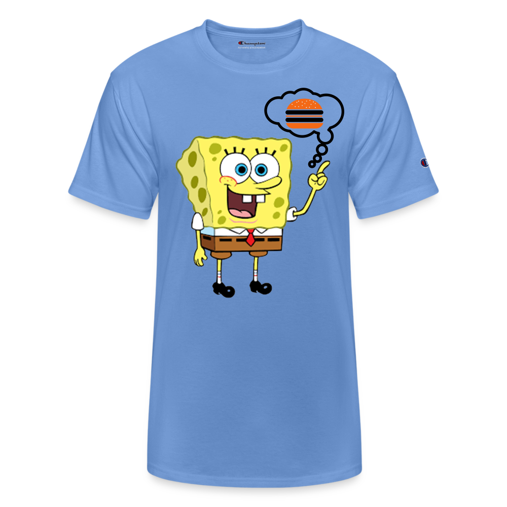 Unisex Champion SpongeBob Print T Shirt - sky blue