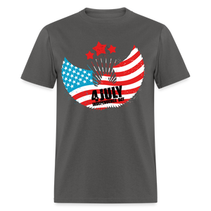 Unisex 4th Of July Print T Shirt - charcoal