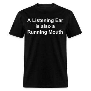 Unisex Classic Custom Running Mouth T Shirt - black