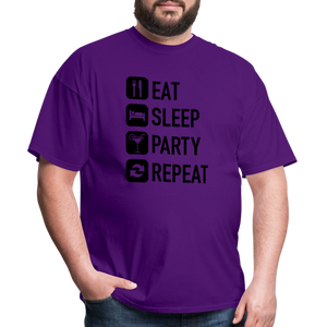 Unisex Classic Custom Party Repeat T Shirt - purple