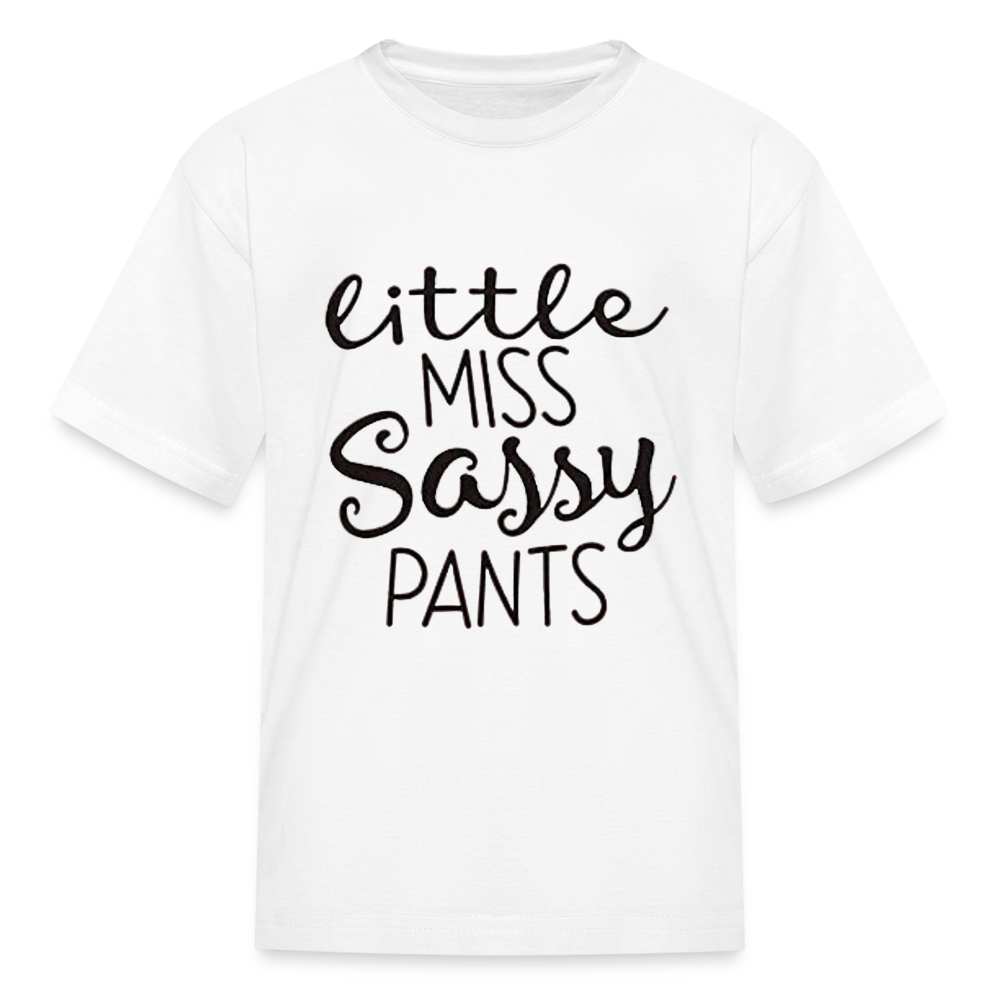 Kids and Babies Miss Sassy Pants Print T Shirt - white