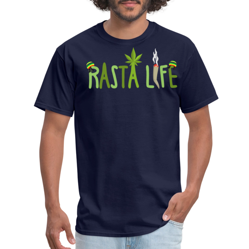 Unisex Classic Custom Rasta T Shirt - navy