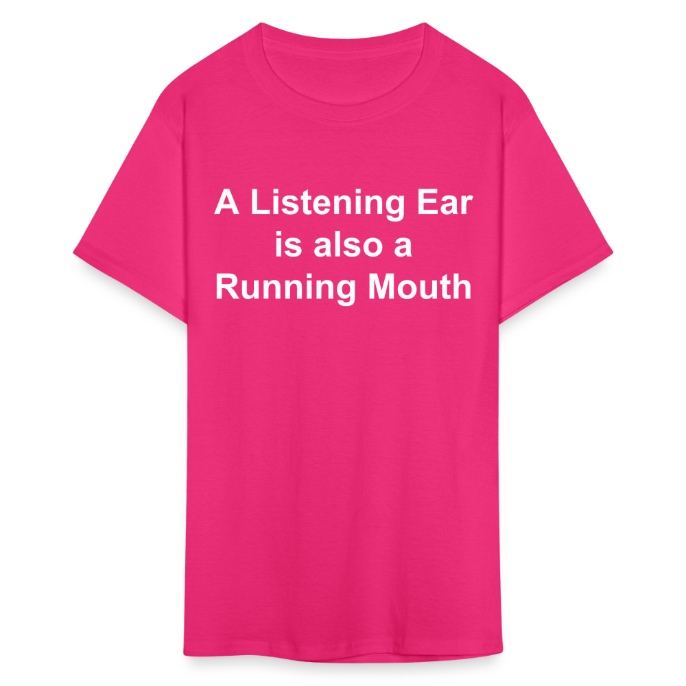 Unisex Classic Custom Running Mouth T Shirt - fuchsia