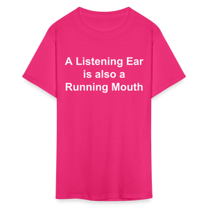 Unisex Classic Custom Running Mouth T Shirt - fuchsia