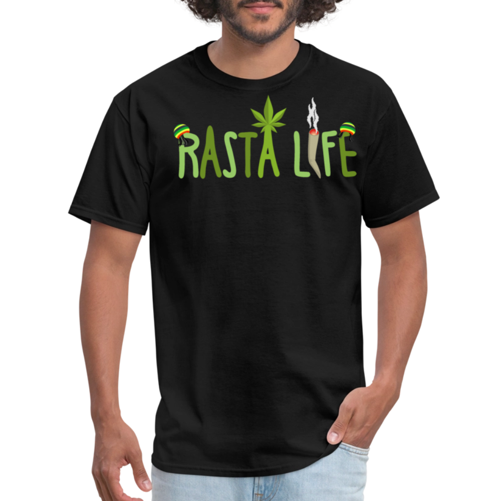 Unisex Classic Custom Rasta T Shirt - black