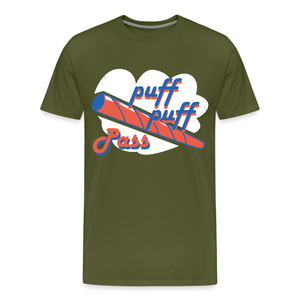 Men's Casual 420 Print T Shirt - olive green