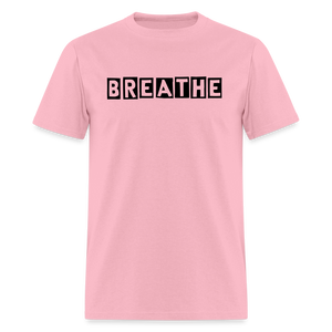 Unisex Breathe Print T Shirt - pink