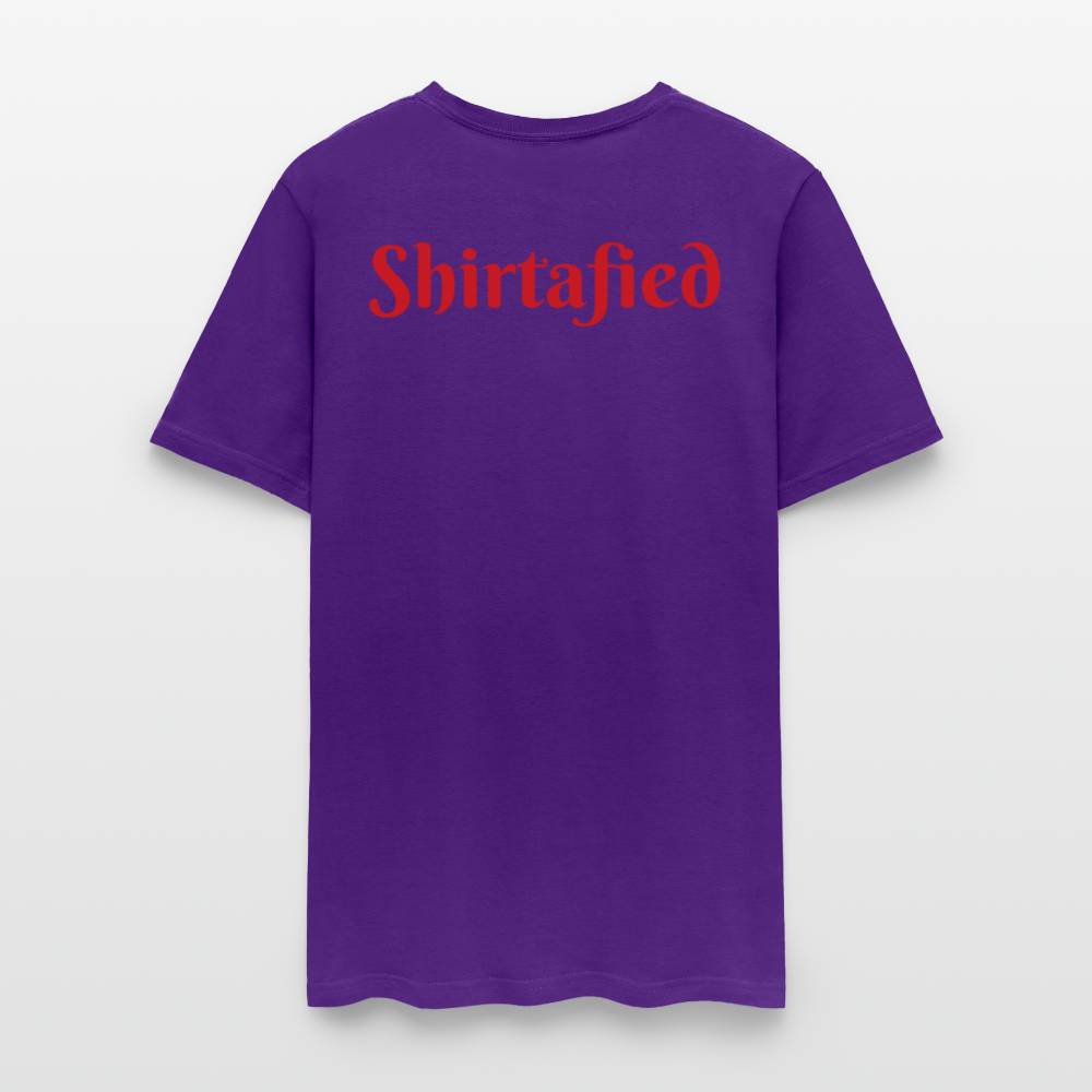 Unisex Shirtafied Print Gildan T Shirt - purple