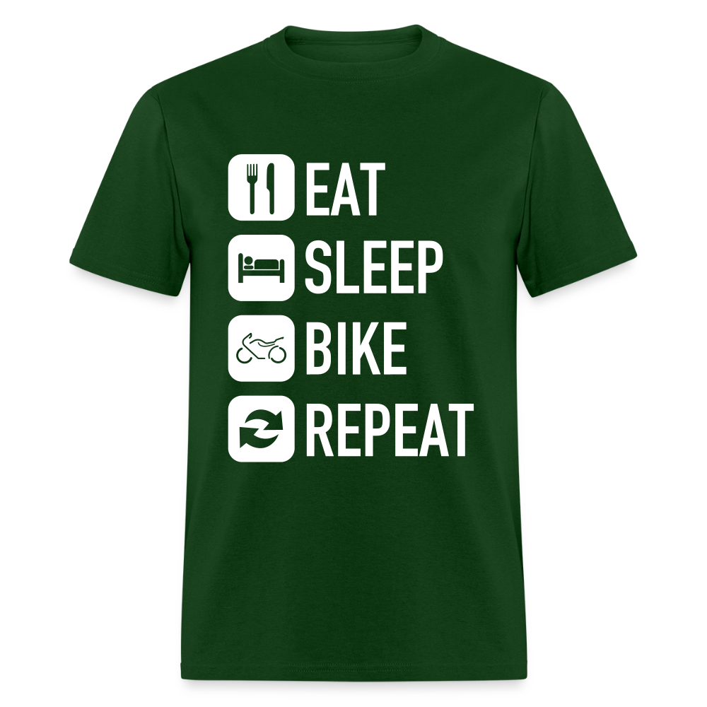 Unisex Classic Custom Sleep Repeat T Shirt - forest green