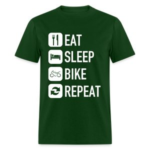 Unisex Classic Custom Sleep Repeat T Shirt - forest green